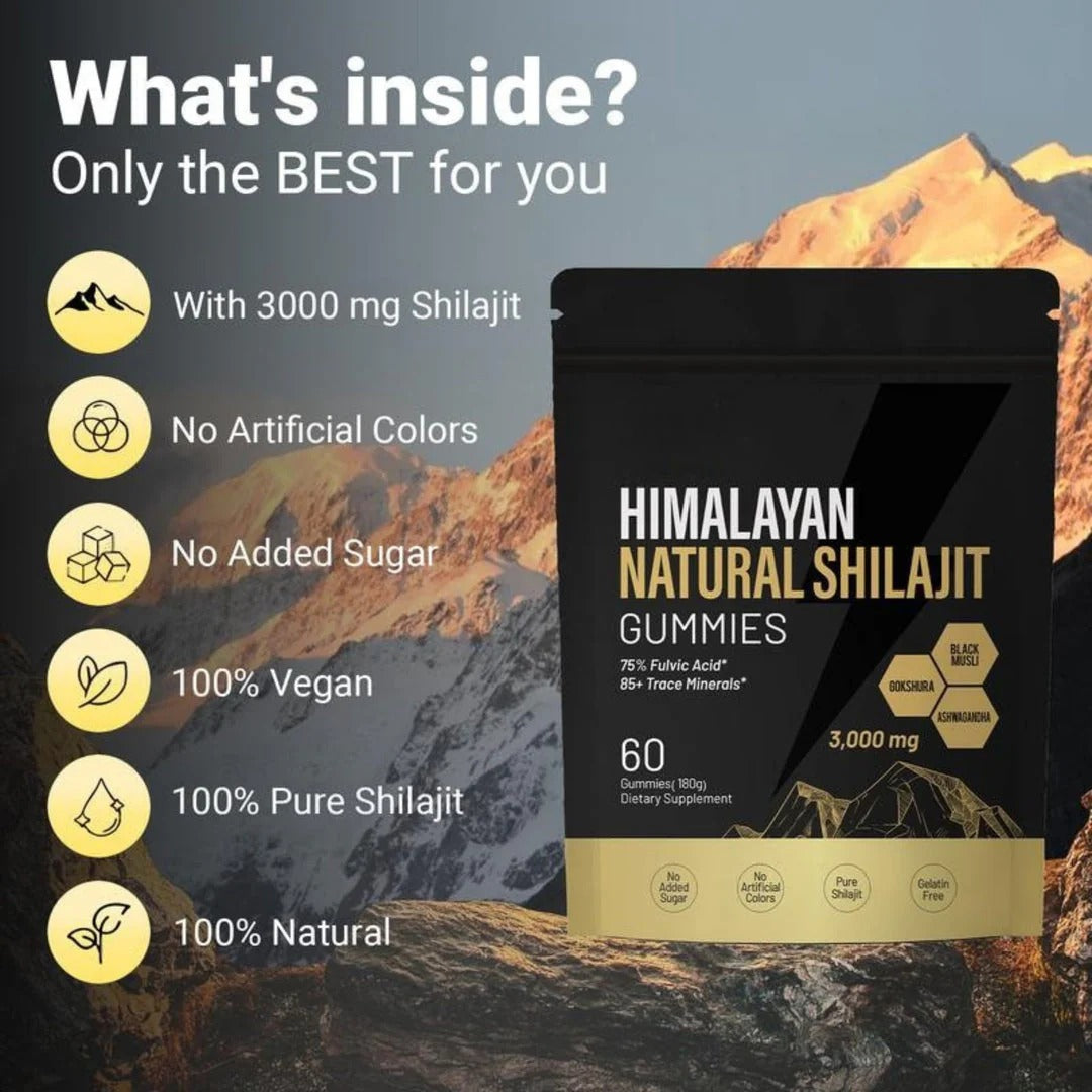 Shilajit Gold Pure Himalayan Gummies